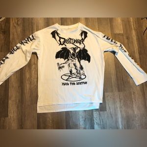 Fu*k the System mens grunge long sleeve shirt